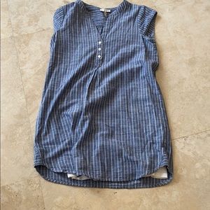 Joie blue and white stripe mini dress